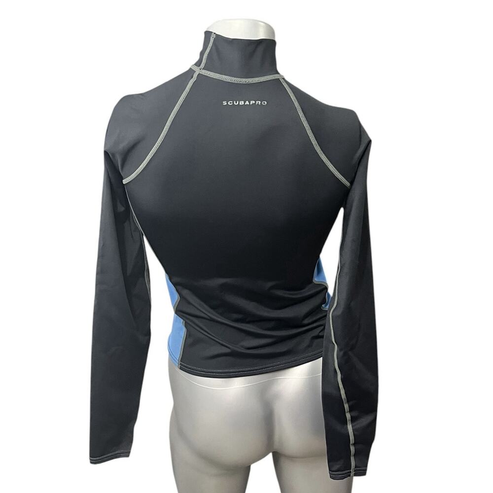 ScubaPro T-Flex Long Sleeve Rashguard Women Blue Black Medium Long Sleeve - Picture 5 of 6